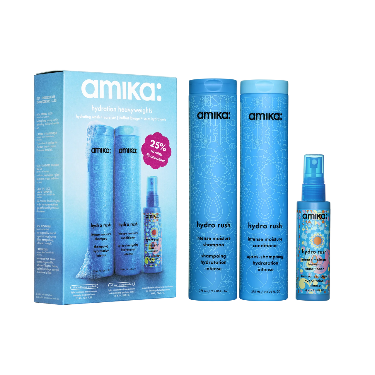 Amika | Hydration Heavyweights Hydrating Wash + Care Set