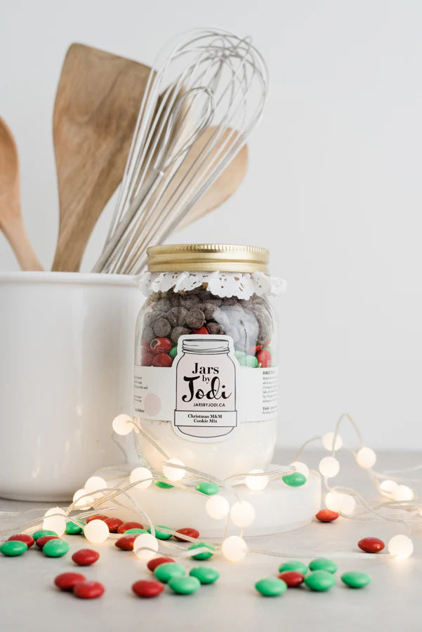 Jars by Jodi | Christmas M&M Cookies - Mini Size