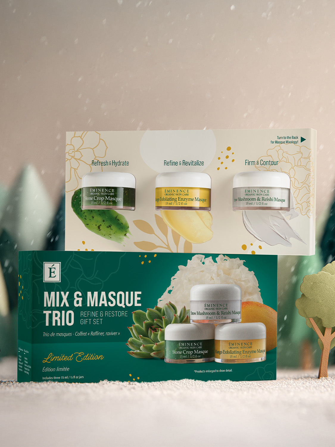 Eminence | Mix and Masque Trio: Refine & Restore Gift Set