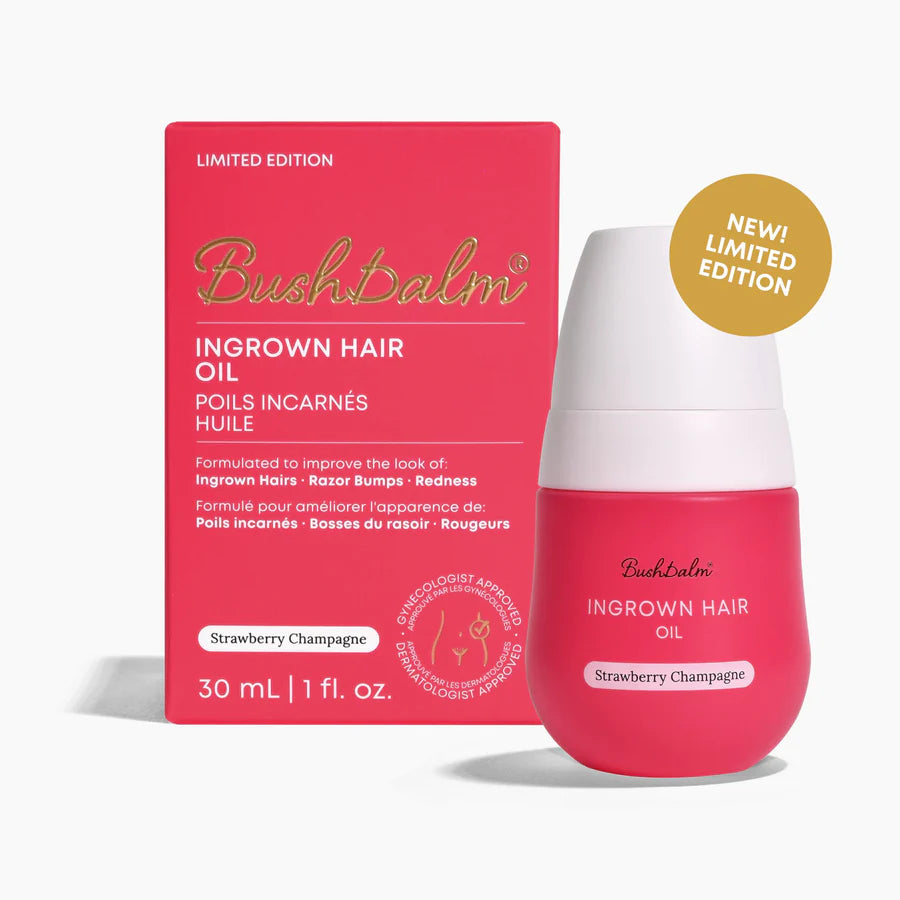 Bushbalm Strawberry Champagne Ingrown Hair Oil (30ml) - Limited edition